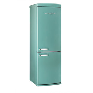 UNIQUE APPLIANCES Classic Retro 24 In 12 Cu.ft Bottom Mount Fridge Auto Defrost, Energy Star Certified, Counter Depth
