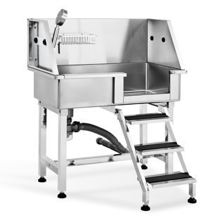 STELLWEILAN TESSBERG 40'' H x 34'' W x 19'' D Stainless Steel Grooming Tub