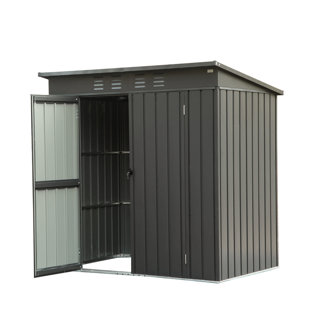 YESURPRISE 6 ft. W x 5 ft. D Metal Vertical Storage Shed