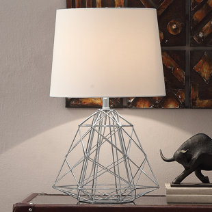 ANTHONY CALIFORNIA 25"H Metal Table Lamp - Chrome
