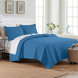 BED BATH FASHIONS Dan River Basket Weave Pinsonic Quilt Set ( 3-Piece)