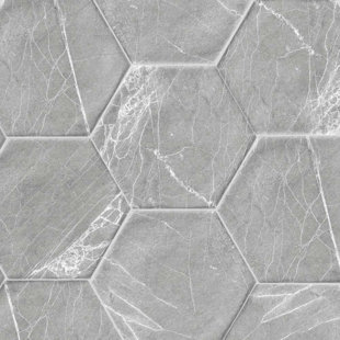 THE TILE LIFE 8" x 9" Porcelain Marble Look Wall & Floor Tile