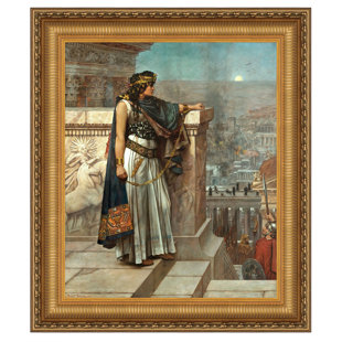 DESIGN TOSCANO " Queen Zenobia's Last Look Upon Palmyra " by Herbert Gustave Schmalz on Canvas