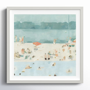 JOSS & MAIN " Sea Glass Sandbar II " by Emma Scarvey Painting Print