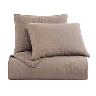 INDIGO HILL BY HIEND ACCENTS Cotton Comfort Solid Color Classic Chic Casual Modern Rustic Quilt Set