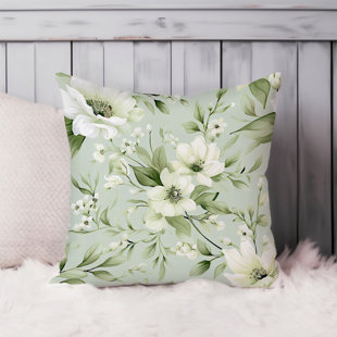 ETHAN TAYLOR Floral Sage Green Flowers I Cottage & Cottagecore
