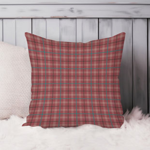 ETHAN TAYLOR Retro Maroon Plaid Pattern VIII