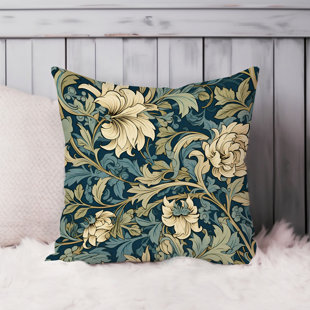 ETHAN TAYLOR Botanical William Morris Damask Flowers Leaves VI Classic