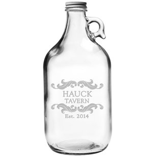 SUSQUEHANNA GLASS Personalized Home Tavern Glass Beer Growler