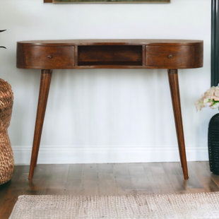 CORRIGAN STUDIO Duffy Curved Solid Wood Writing Desk