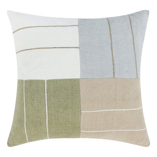 VILLA BY CLASSIC HOME Niya Geometric Linen Throw Pillow