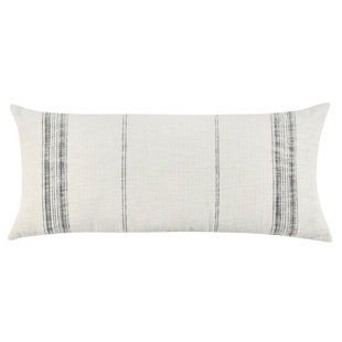 VILLA BY CLASSIC HOME Ria Striped Cotton Blend Throw Pillow