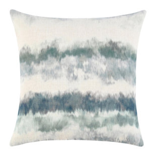 VILLA BY CLASSIC HOME Horizon Abstract Linen Throw Pillow