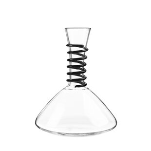 QUALIA GLASS Ebony 42 oz. Wine Decanter