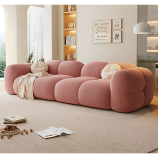 GEMEZO Italian Style Simple Creative Leisure Sofa 110.2'' Upholstered Sofa