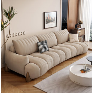 GEMEZO Modern Simple Fabric Sofa 110.2'' Upholstered Sofa