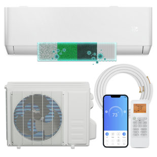 Bring Home Furniture 12000 BTU Cooling & Heating Split Air Conditioner with Remote