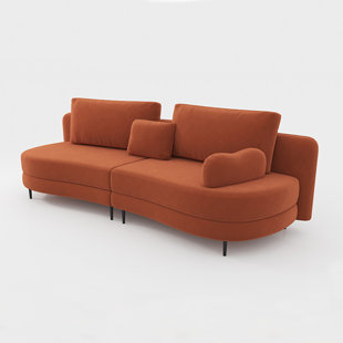 GEMEZO Nordic Light Luxury Leisure Living Room Sofa 107.5'' Upholstered Sofa