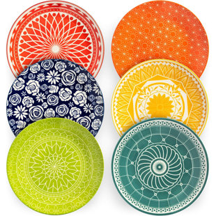 INISEP Dinner Plates Porcelain Dinnerware (Set of 6)