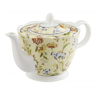 BELLEEK HOME Cottage Garden Bone China Teapot