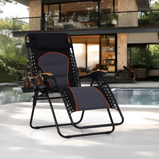ARLMONT & CO. Naihomy Folding Zero Gravity Chair with Cushions
