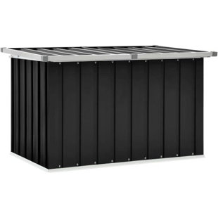 Bella Depot Devcal 52'' W 160 Gallons Water Resistant Metal Lockable Deck Box in Black