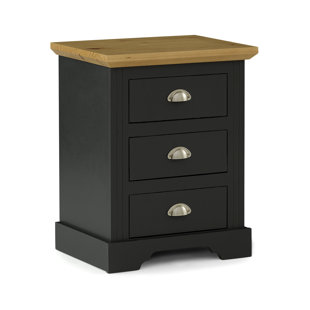POLIFURNITURE CORP Alaska 3 Drawer Nightstand, White