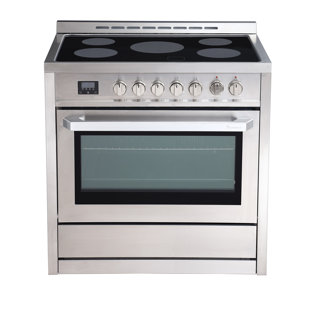 RANGAIRE 36 Inch Electric Range with PerfectCook Timer in Stainless Steel