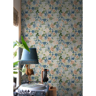 ROOM MATES Peel & Stick Floral Double Roll