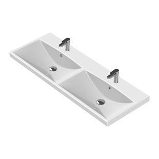 CeraStyle By Nameeks Elite 17.72'' Ceramic Rectangular Bathroom Sink with Overflow
