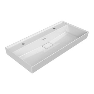 CeraStyle By Nameeks 18.7'' Ceramic Rectangular Bathroom Sink with Overflow