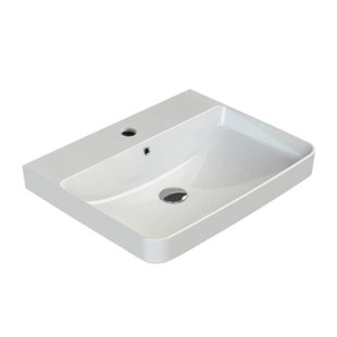 CeraStyle By Nameeks Noura 18.8'' Ceramic Rectangular Bathroom Sink with Overflow