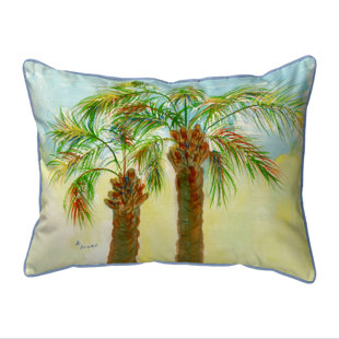 BETSY DRAKE INTERIORS Palms Indoor/Outdoor Throw Pillow