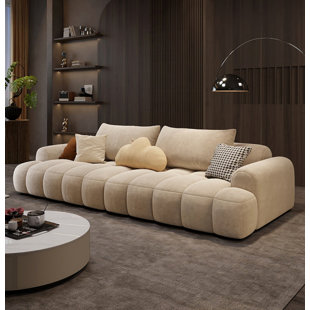 GEMEZO Italian Minimalist Casual Sofa 106.3'' Upholstered Sofa