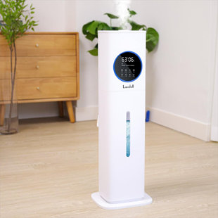 Lacidoll Humidifier for Large Room Bedroom 2.1Gal. Tower Warm and Cool Mist with Essential Oil Tray