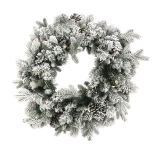 NATIONAL TREE COMPANY Faux Lighted Pine 60cm Wreath