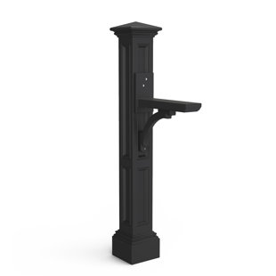 MAYNE INC. Charleston 58" H In-Ground Decorative Post with Arm