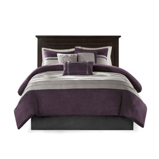 GRACIE MILLS Bryony 7-Piece Microsuede Comforter Set