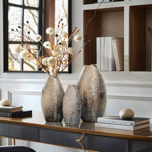 BUNGALOW ROSE Malinin Handmade Stoneware Table Vase (Set of 3)