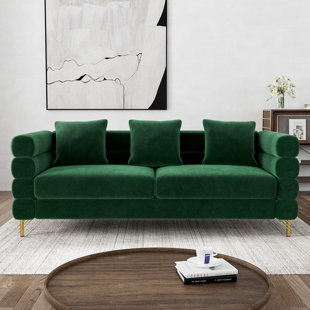 OUYESSIR Ottwell 79'' Mid-century Upholstered Sofa