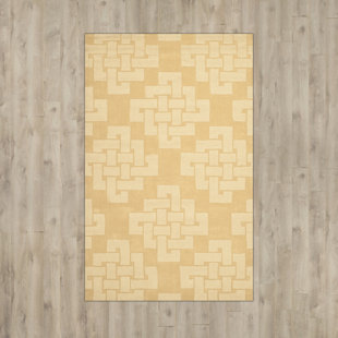 MARTHA STEWART RUGS Martha Stewart Hand Tufted Wool Pile Geometric Rug