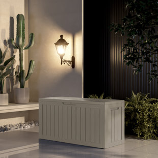 Emperic Design 46.3'' W 80 Gallons Water Resistant Resin Lockable Deck Box in Brown