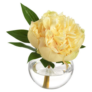 DIANE JAMES HOME Peony Blossom In Glass Bowl
