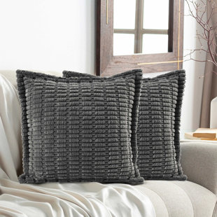 HOMECHOICE INTERNATIONAL GROUP Textured Reversible Pillow Cover