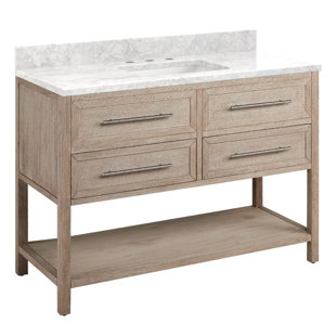 SIGNATURE HARDWARE 48" Robertson Single Bathroom Vanity Set with Rectangular Undermount Sink