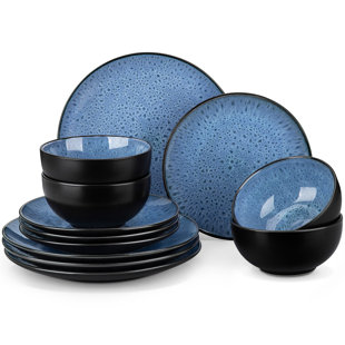 VANCASSO 12 Piece Stoneware Dinnerware Set - Service for 4 (Set of 4)