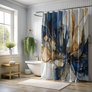 MENTIONEDYOU Abstract Shower Curtain
