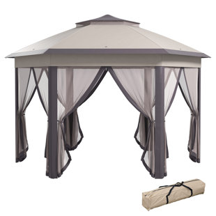 DAKOTA FIELDS Milanna 3m x 4m Metal Patio Gazebo