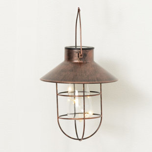 CLOVER LANE Copper Solar Powered Metal Pathway Light