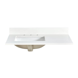 BOHUANG 36'' Quartz Single Bathroom Vanity Top with Sink
